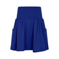 Parni Royal Blue Short Tiered Skirt (K416)
