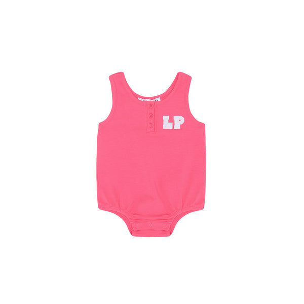 Parni Hot Pink Baby Bubble Romper (K424)