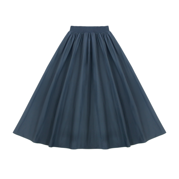 Little Parni Black Teen Taffeta Skirt  (K481)