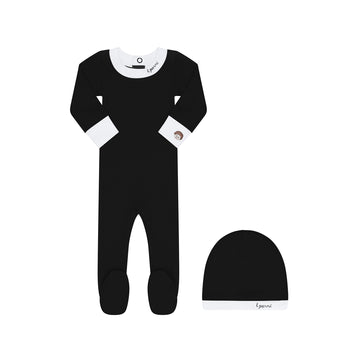 Little Parni Black Boys Baby Footie (K548)