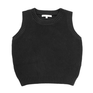 Little Parni Black Knit Vest (K556)