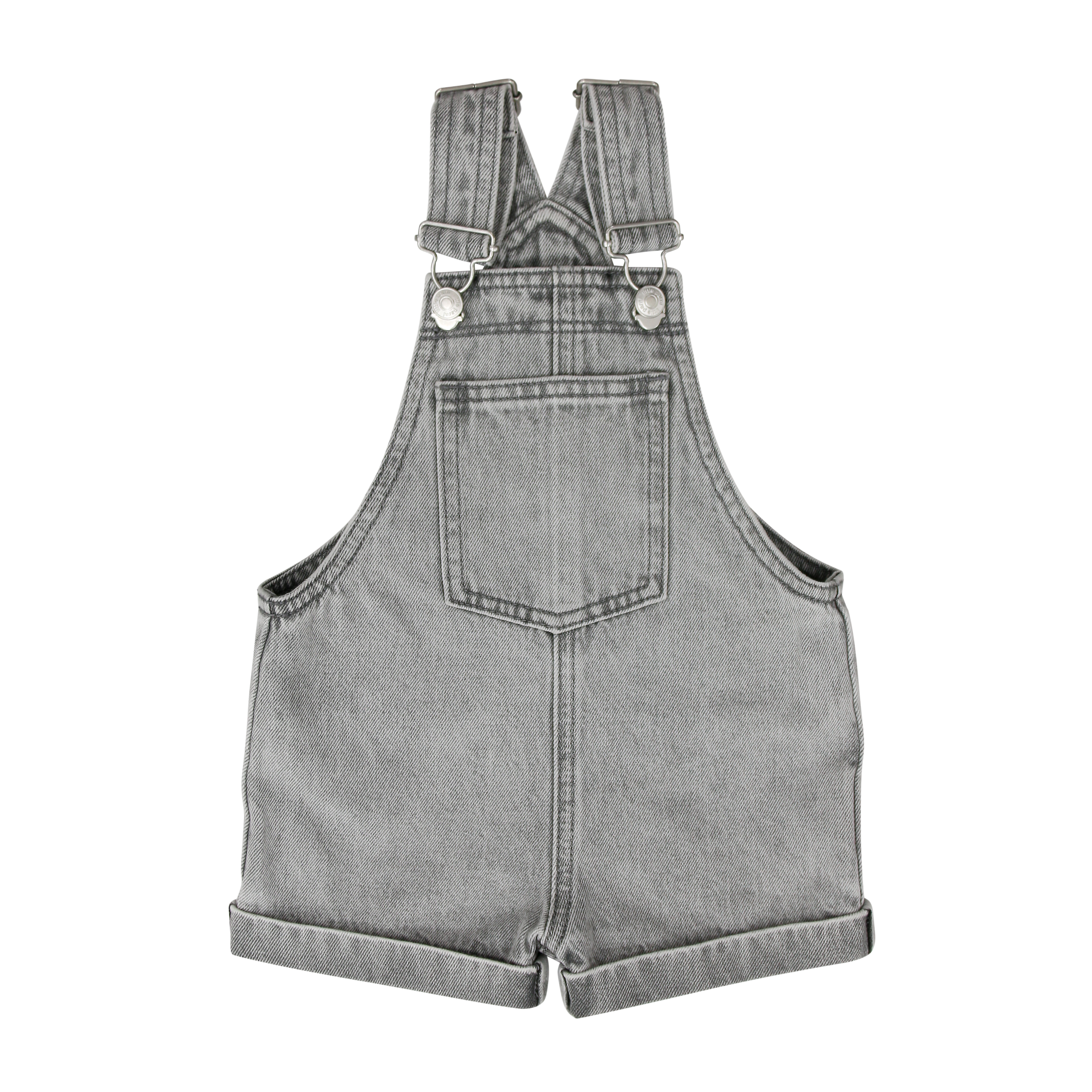 Little Parni Grey Denim Denim Overall (K610) | Buttons Bebe