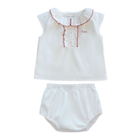 Little Parni White Pico Toddler Set (K645 Wht)