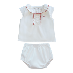 Little Parni White Pico Toddler Set (K645 Wht)