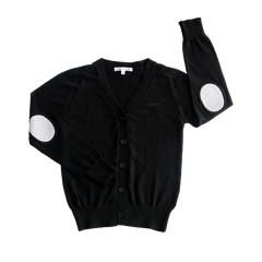 Little Parni Black Boys Patch Cardigan (K654)