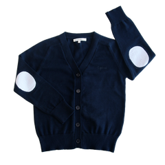 Little Parni Navy Blue Boys Patch Cardigan (K654)