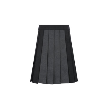 Little Parni Grey Two-tone Pleated Skirt (K683)