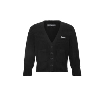Little Parni Black L. Parni Elegant Cardigan (K685)