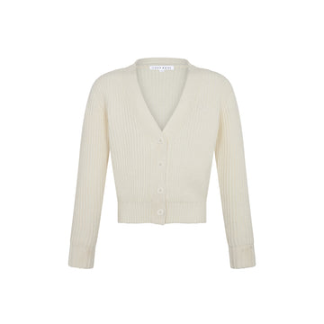 Little Parni Chunky Cardigan - Ivory [K699]