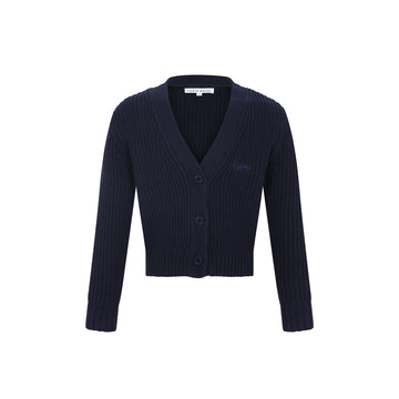 Little Parni Chunky Cardigan - Navy Blue [K699]