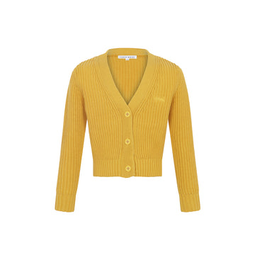 Little Parni Chunky Cardigan - Yellow [K699]