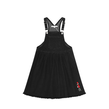 Little Parni Doll Patch Jumper - Black Denim [K701]