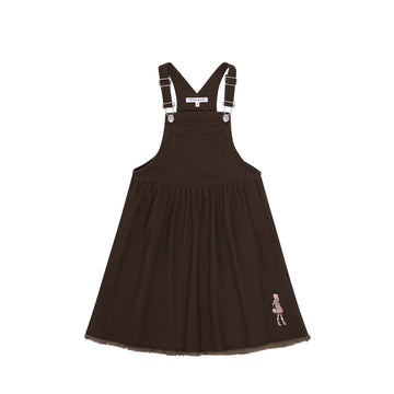 Little Parni Doll Patch Jumper - Brown Denim [K701]