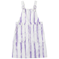 Kix White/Grape Striped Denim Jumper K7436
