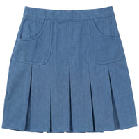 Kix Denim Denim Box Pleat Skirt K7440