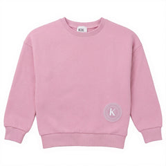 Kix Pink Embossed Rubber K Sweatshirt K7442