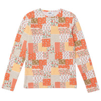 Kix White/Orange Print T-Shirt K7456