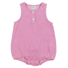 Kix Pink Pink Denim Bg Romper K7734