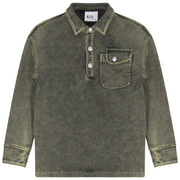 Kix Lime Washed Detail Polo
