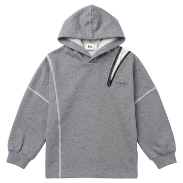 Kix Grey Open Zipper Sweatshirt