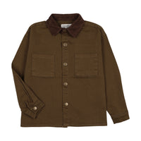 Kin And Kin Green Bronze Chambray Pocket Shirt (Kaw25-02)