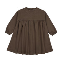 Kin And Kin Chestnut Peter Pan Collar Dress (Kaw25-15)