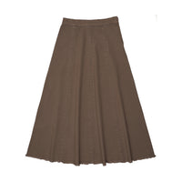 Kin And Kin Chestnut Maxi Paneled Denim Skirt (Kaw25-20)