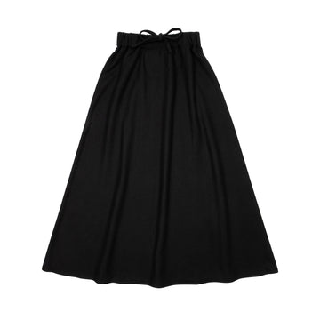 Kin and Kin Black Wool Maxi Skirt