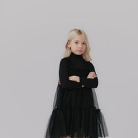 Kipp Black Tulle Midi Jumper