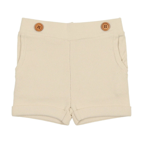 Sweet Threads Off-White Knit Shorts