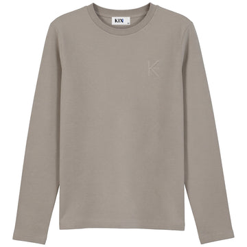 Kix Light Grey Washed Tee KT714