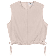 Kix Pink Cropped Side Ties Vest KT716