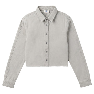 Kix Grey Cropped Shirt KT718