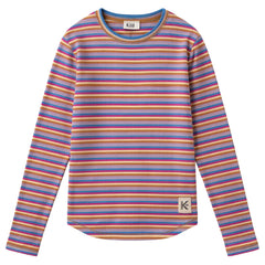Kix Tan Multicolor Striped Rib Tee KT720