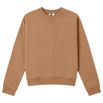 Kix Tan Logo Embroidered Sweatshirt KT726