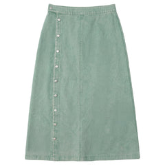 Kix Mint Side Button Down Skirt KT728
