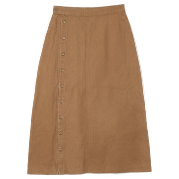 Kix Tan Side Button Down Skirt KT728
