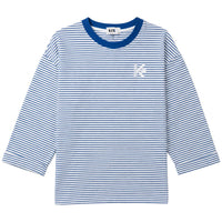 Kix Royal Blue Striped Boxy Tee KT736