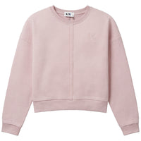 Kix Pink Raw Edged Sweatshirt KT738