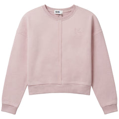Kix Pink Raw Edged Sweatshirt KT738