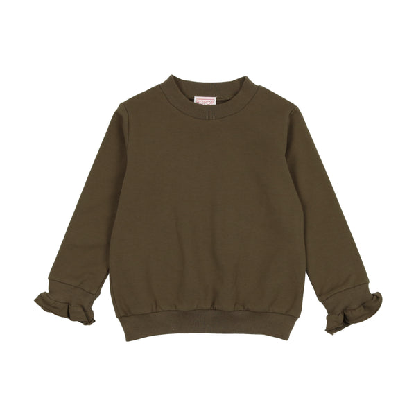 Bopop Two Tone Olive Girl Sweatshirt (NO161)