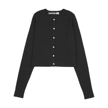Urban Edge Knit Cardigan Black