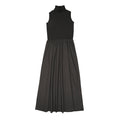 Urban Edge Knit Combo Dress Black