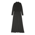 Urban Edge Knit Combo Robe Black