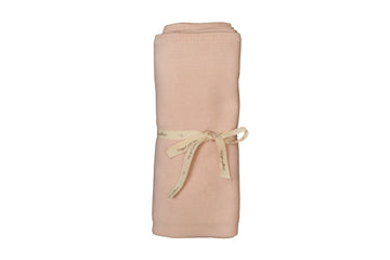 Bee & Dee Blush Pink Knit Embroidered Dot Accent Blanket