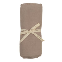 Bee & Dee Taupe  Knit Embroidered Dot Accent Blanket