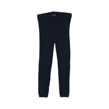 Lil Legs Navy Basic Leggings Knit Leggings