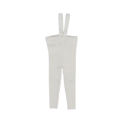 Analogie By Lil Legs Knit Long Suspender Leggings - Off White