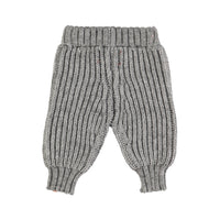 Piupiuchick Grey Knitted Baby Leggins