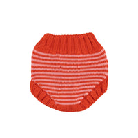 Piupiuchick Pink & Red Stripes Knitted Baby Shorties